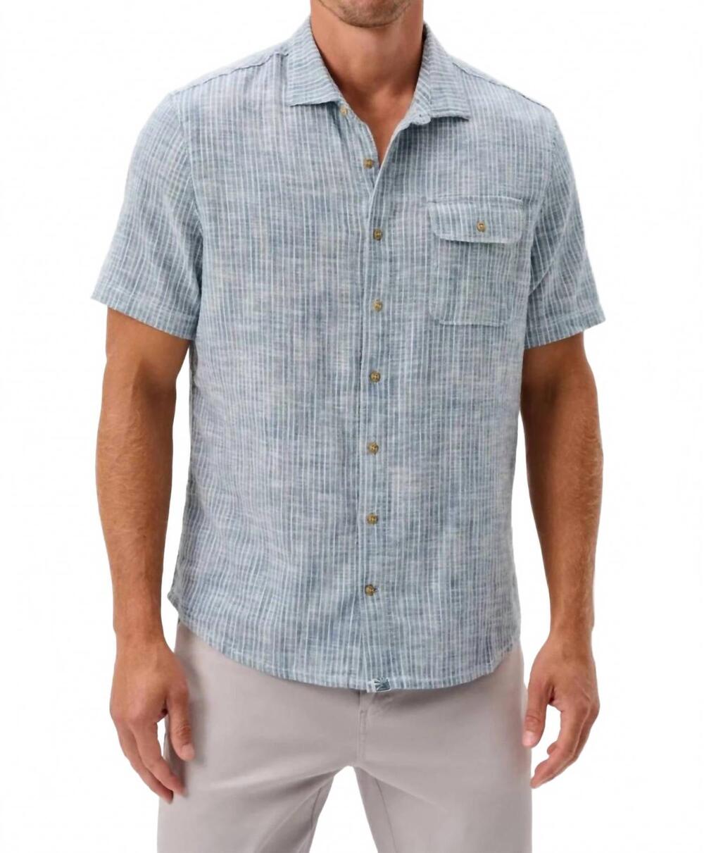 NEW JOHNNIE-O ennis jersey polo in indigo